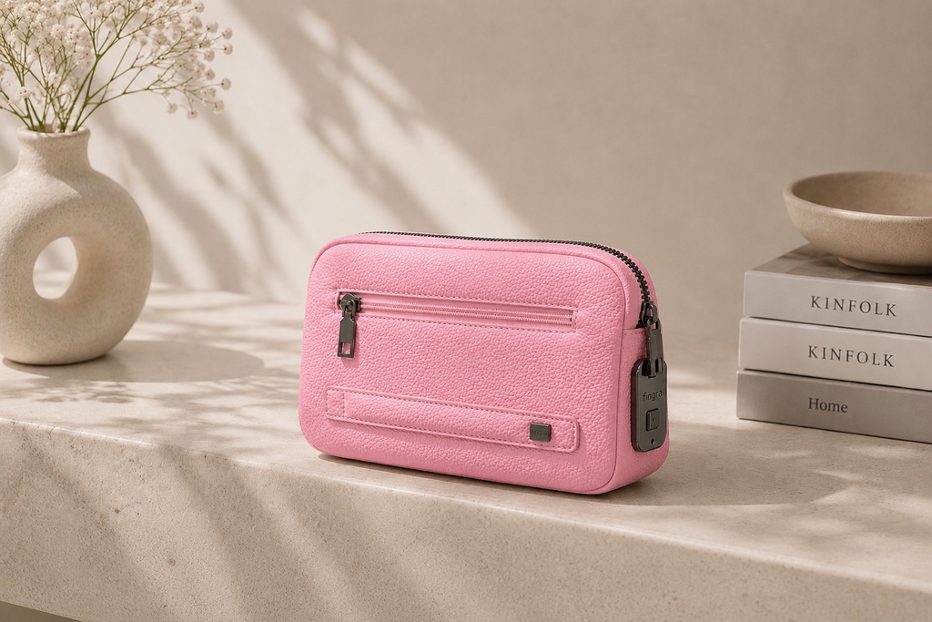 Fingerprint Lock Ladies Handbag | Anti-Theft Smart Purse