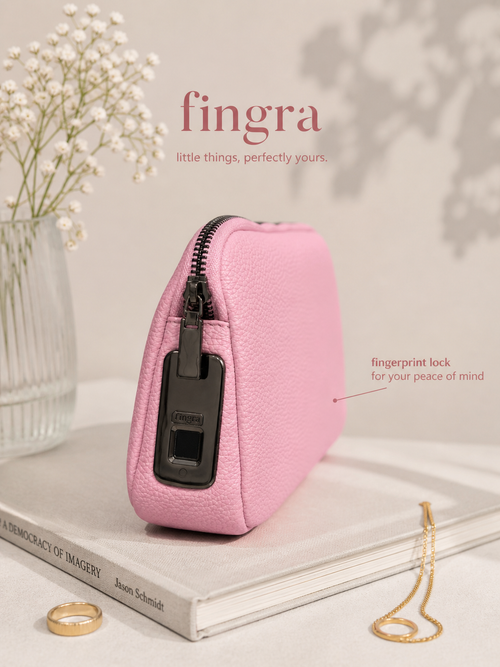 Fingerprint Lock Ladies Handbag | Anti-Theft Smart Purse