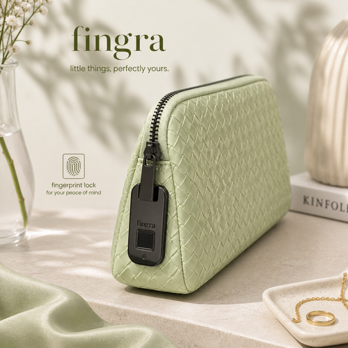 Fingerprint Lock Ladies Handbag | Anti-Theft Smart Purse